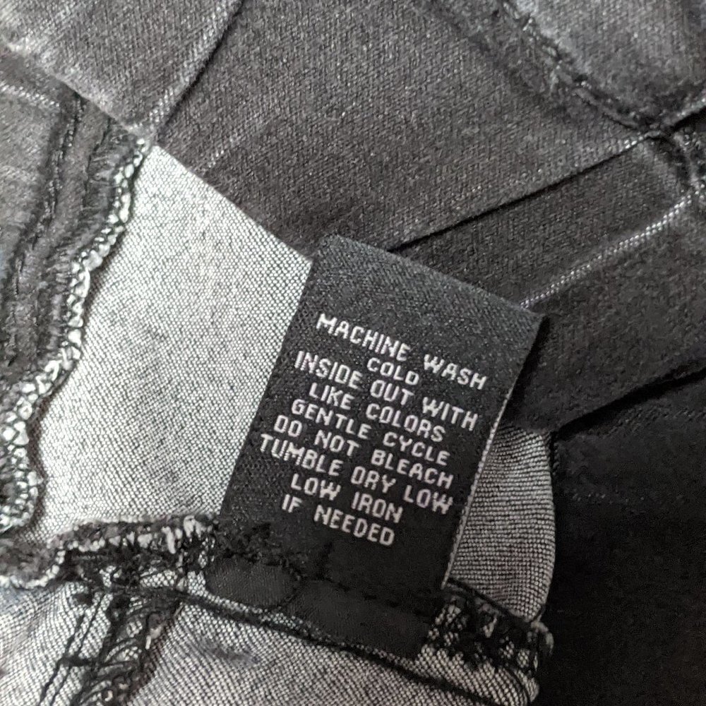 FIRE LOS ANGELES Cotton Blend Skinny Jeans Black Size Large - Picture 4 of 10